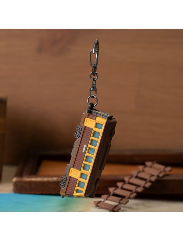 Light Up Train Keychain LED Anime Style Railway Charm