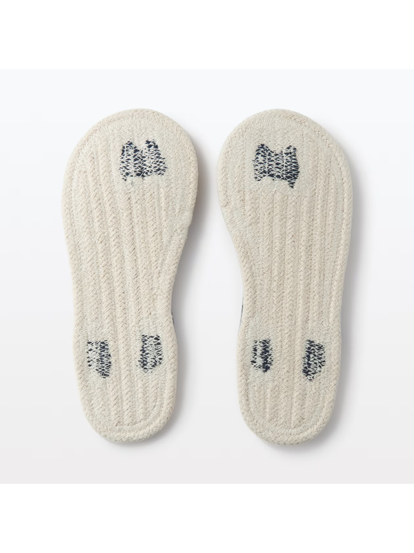 MUJI Cotton Room Sandals Thong Slippers Indoor Slippers