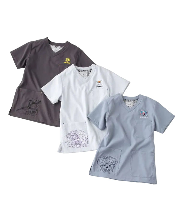 Scrub Canvas Club × ONE PIECE Unisex Scrub Top R59