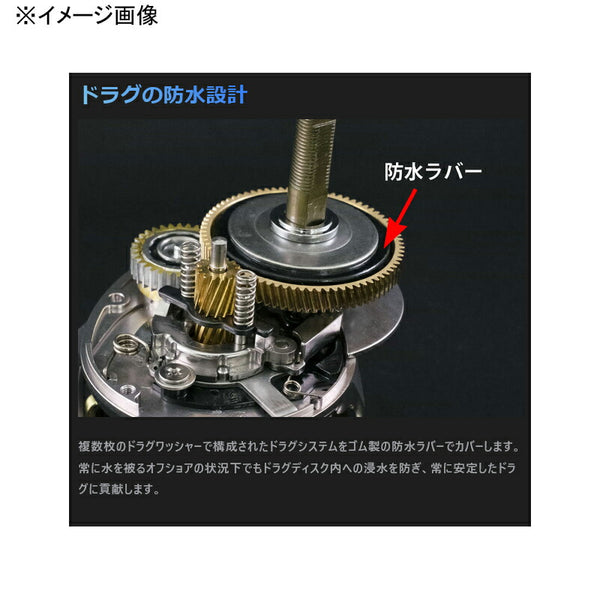 Studio Ocean Mark BLUE SAFARI 35Hi/RD/G (22) Right-Handed Baitcasting Reel