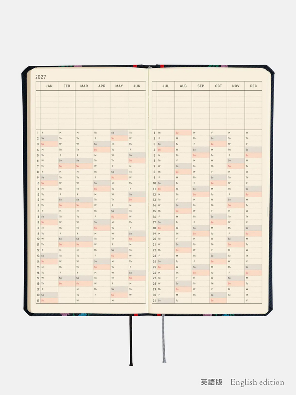 Hobonichi Techo Weeks 2027 Petit Bloom Planner