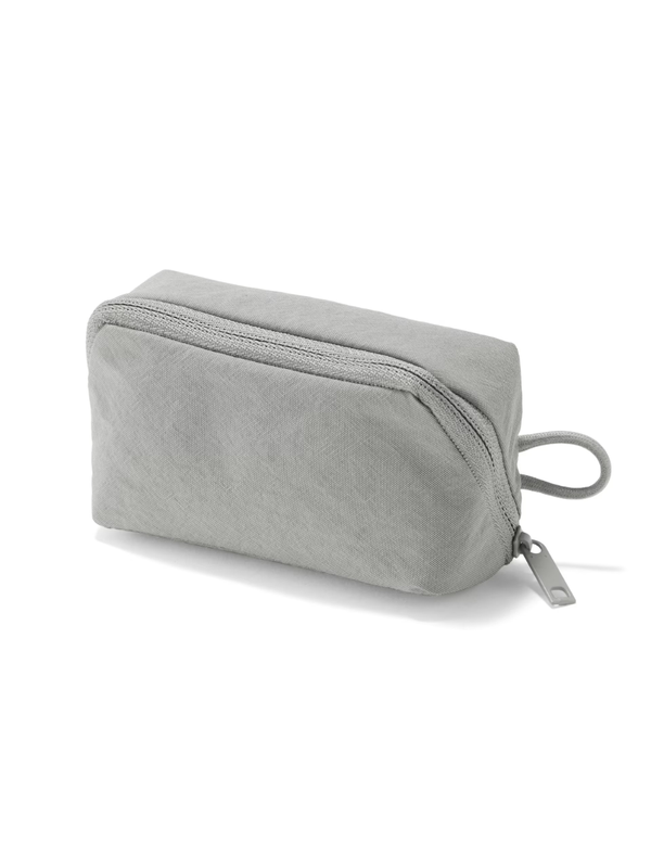 MUJI Wrinkle Nylon Wide Open Pouch Small