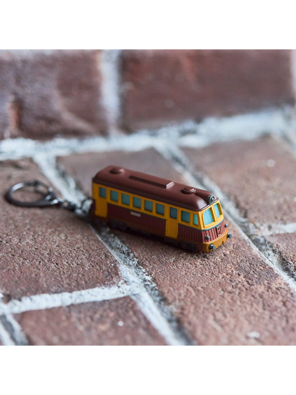Light Up Train Keychain LED Anime Style Railway Charm