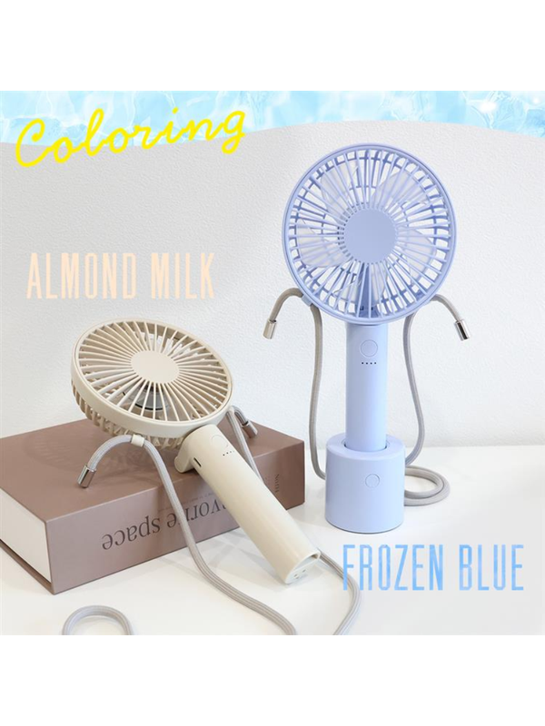 Silent Handheld Fan with Stand Portable 3-Way Cooling Fan