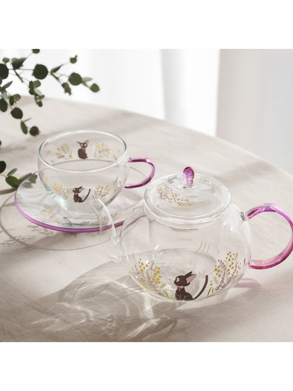 Kiki's Delivery Service Flower Bouquet Glass Teapot 580ml