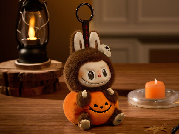 LABUBU & TYCOCO Halloween Pumpkin Plush Pendant Keychain