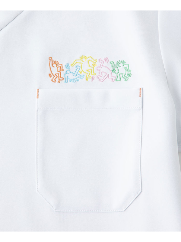 Scrub Canvas Club Keith Haring Unisex Scrub Top