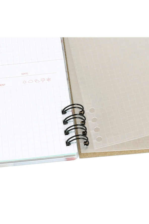 Rollbahn Flexible Life Log L Notebook Set – Masanao Hirayama Face Illustration Design