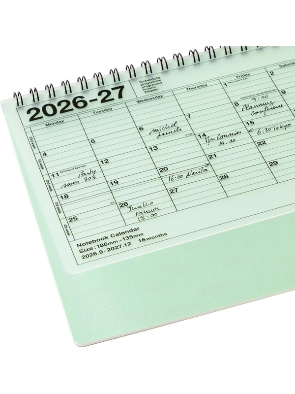 MARK'S 2027 Notebook Calendar Planner B6 September 2026 Start 27ADR-NB2