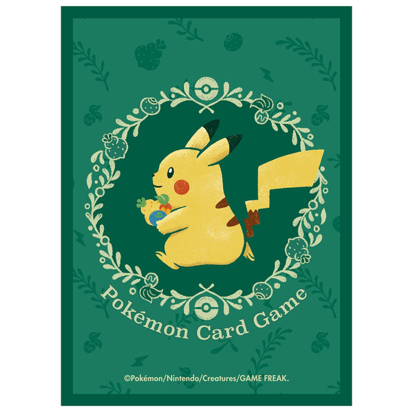 Pokemon Card Game Deck Shield Pikachu & Berries Card Sleeves 64pcs