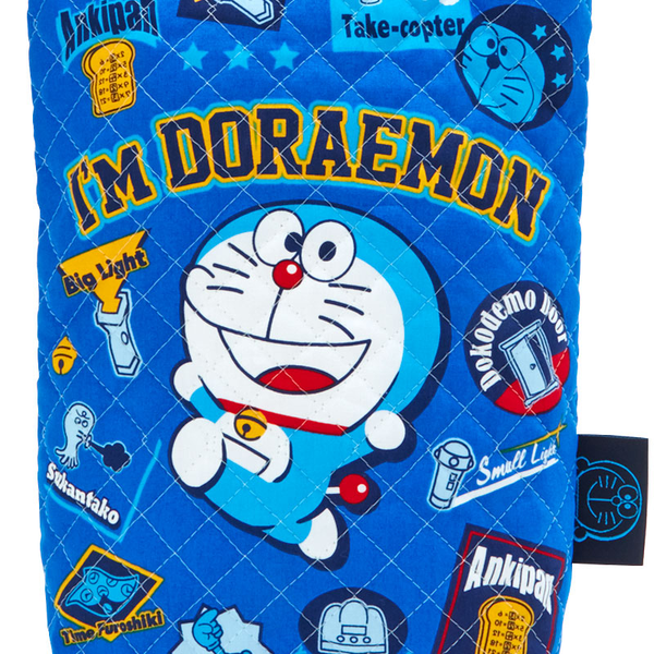 I'm Doraemon Quilted Cotton Shoe Bag