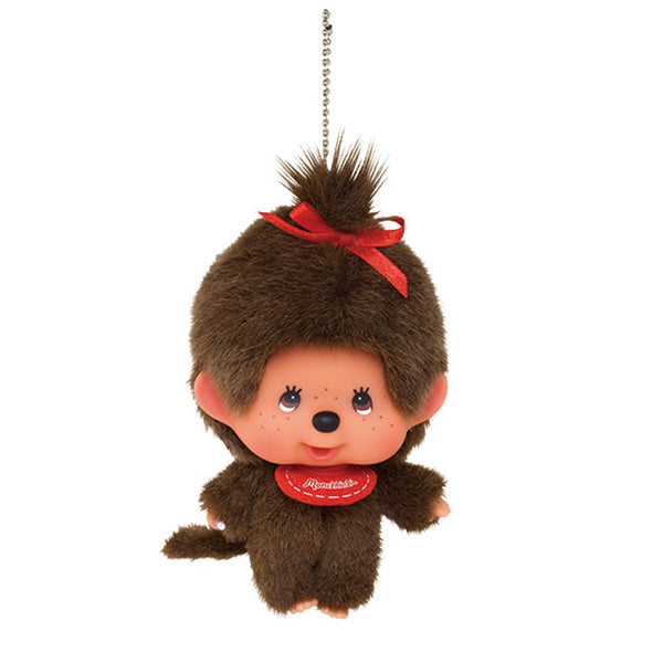 Monchhichi Girl Mascot Keychain Plush Toy
