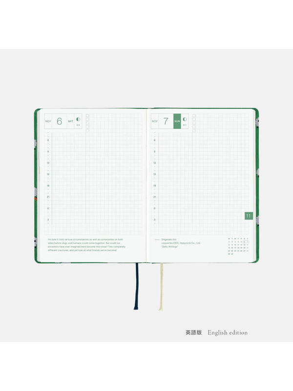 Hobonichi HON A6 2027 Tie & Chie Sheep Sheep Sheep Planner