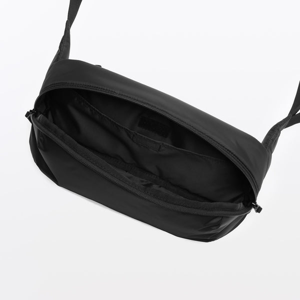 MUJI Water-Repellent Padded Sling Bag – Gray or Black