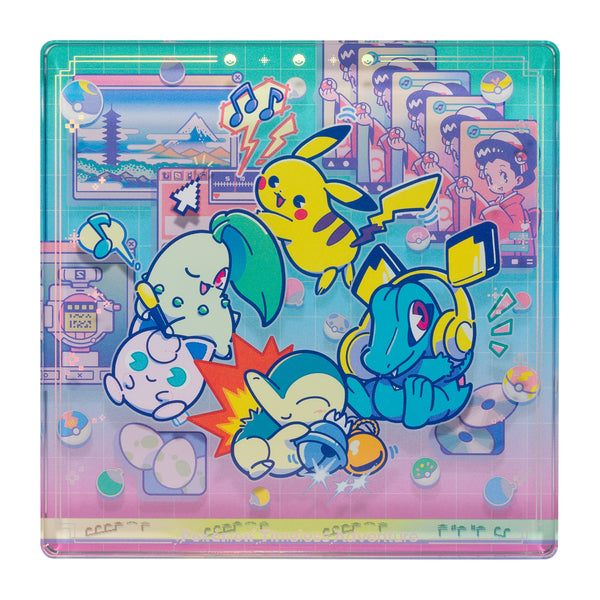 Pokemon Timeless Adventure Johto Acrylic Block 30th Anniversary