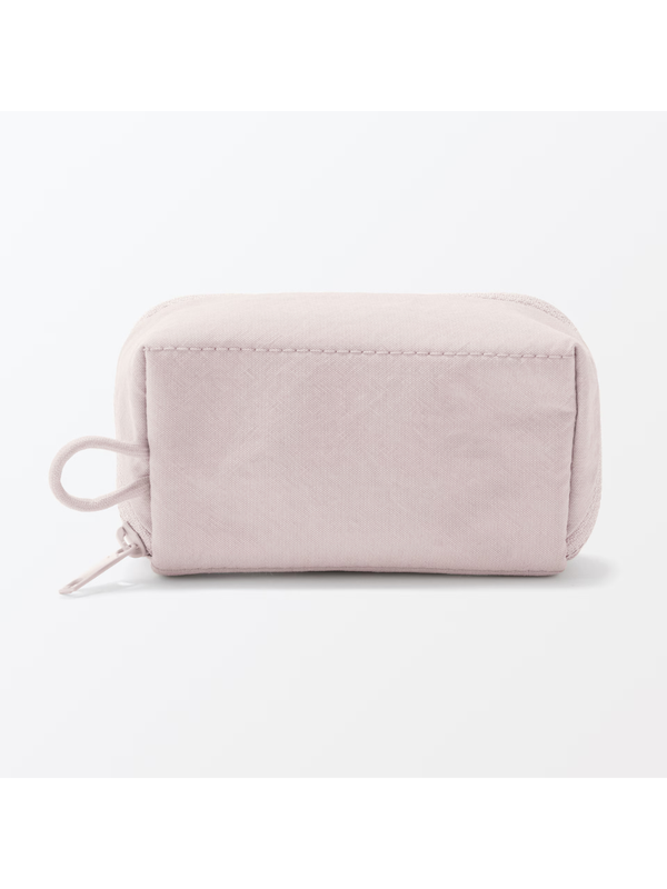 MUJI Wrinkle Nylon Wide Open Pouch Small