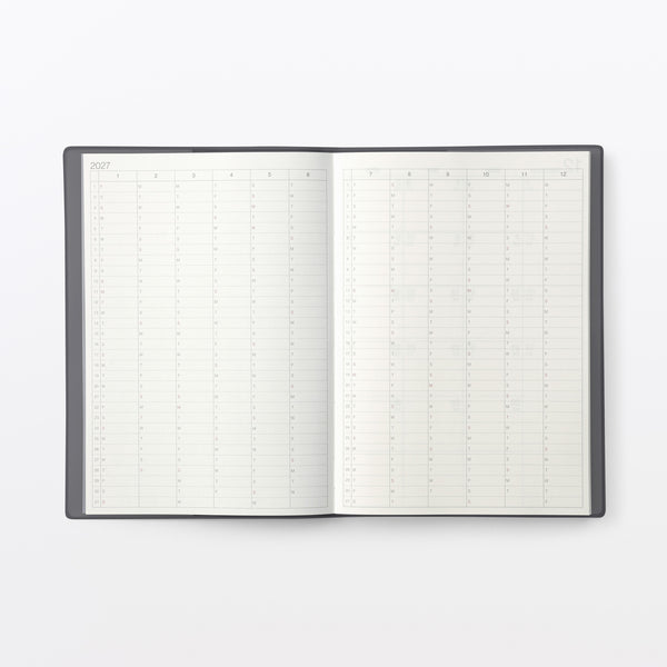 Muji 2026-2028 Monthly & Weekly Planner A6 Monday Start