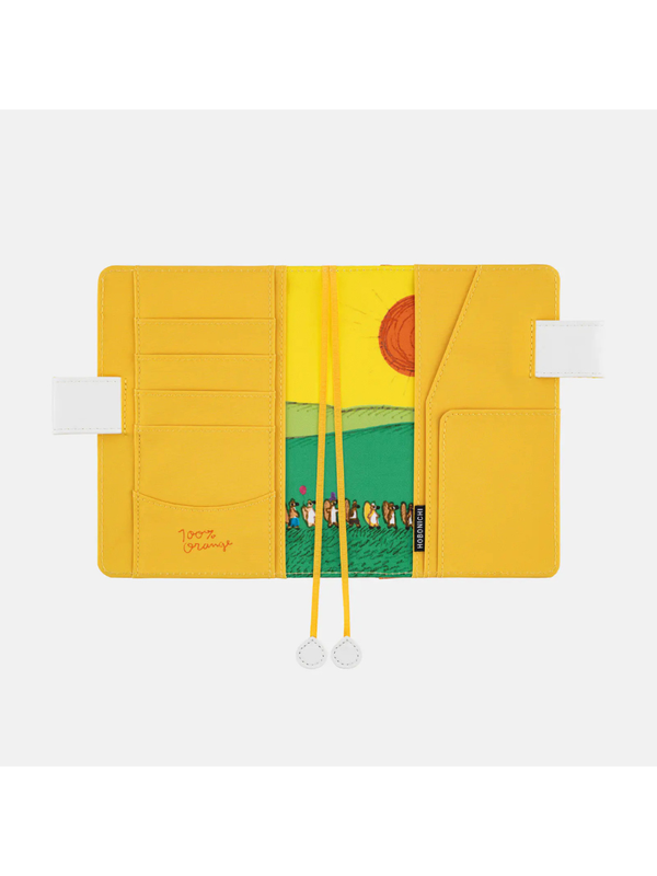 Hobonichi Techo 2027 100%ORANGE Busy Squirrels Original Size A6 Planner Cover