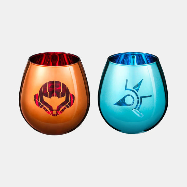 Metroid Heat-Resistant Glass Set – 2pcs Durable Drinking Glasses