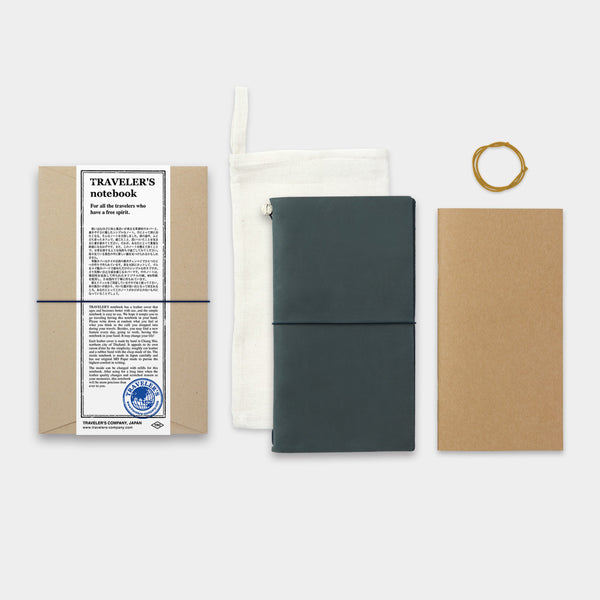 Midori Traveler‘s Regular Size Blue Notebook
