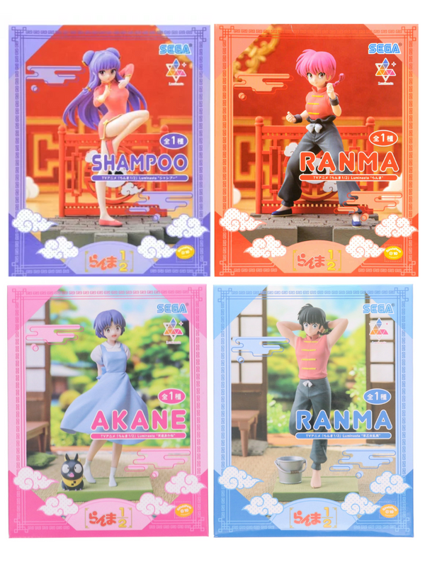 Ranma 1/2 Luminasta Figure Set – 4 Collectible Figures