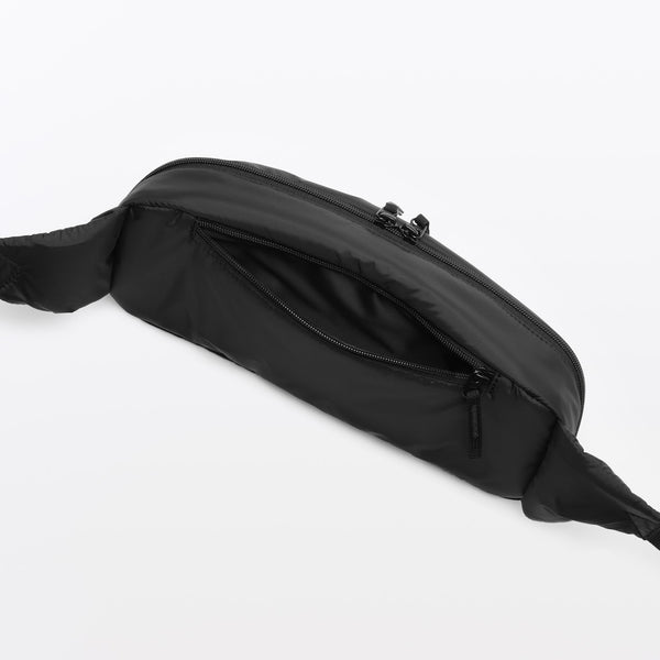 MUJI Water-Repellent Padded Sling Bag – Gray or Black
