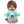 Load image into Gallery viewer, Sekiguchi Monchhichi S Boy or Girl Plush Doll – Kimono &amp; Hakama
