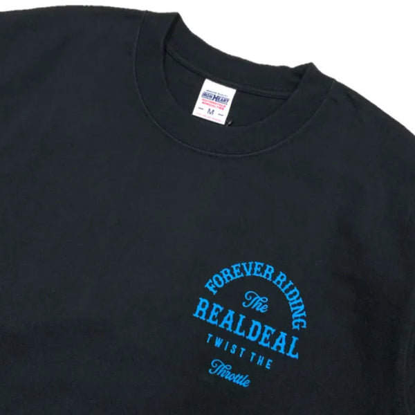 Iron Heart IHTL-2303 x REALDEAL Double Name 7.5oz Loopwheel Crewneck Long Sleeve Shirt