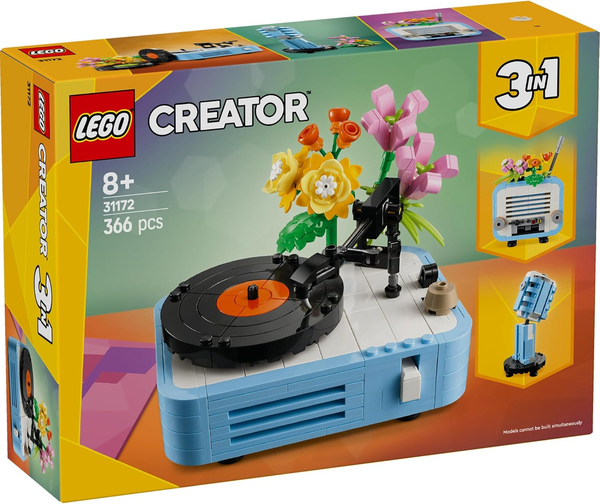 LEGO Creator 3-in-1 Flower and Record Player 31172 Building Set