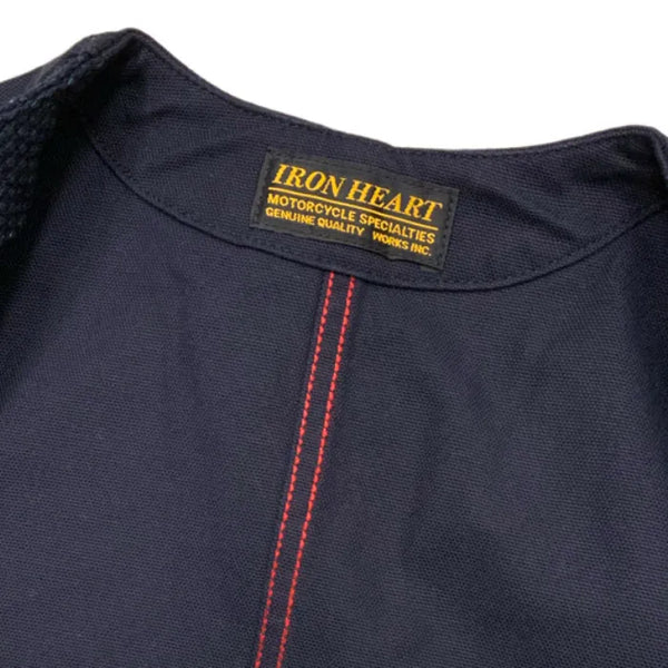 Iron Heart IHV-50 Indigo Sashiko Style Work Vest 14oz