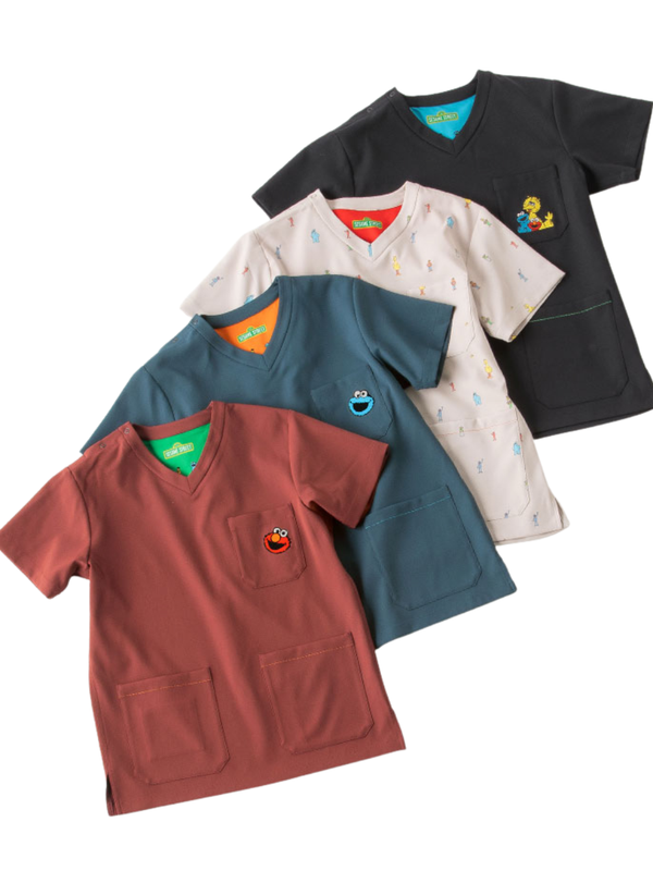 Scrub Canvas Club Sesame Street Unisex Scrub Top