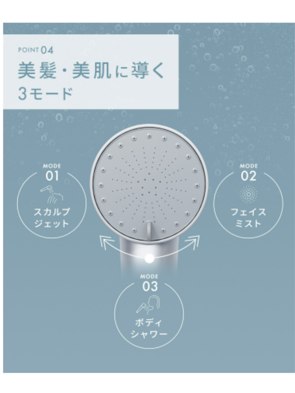 SALONIA Fine Bubble Clear Shower Head Set