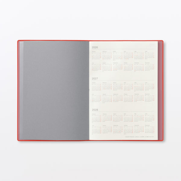 MUJI B6 Monthly and Weekly Planner December 2026 Start