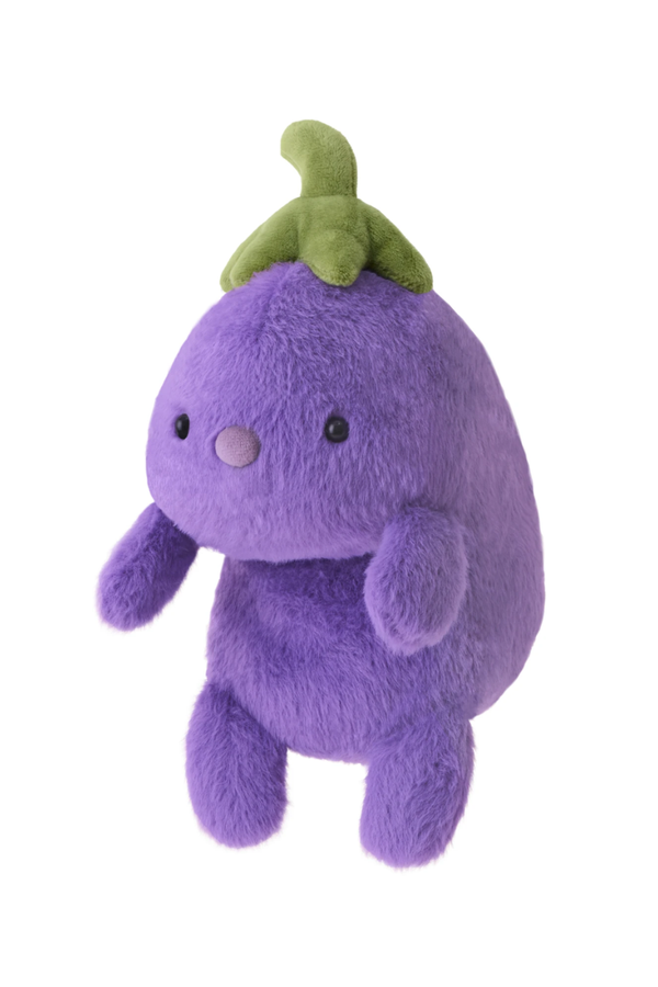 Funbaruzu Regular Eggplant Plush Desk Companion