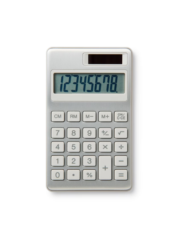 MUJI 8 Digit Aluminum Calculator BO-193