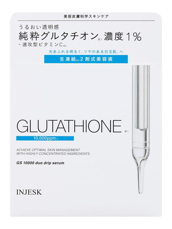 Injesk Glutathione 10000 Duo Drip Serum Set 18ml + 0.5g