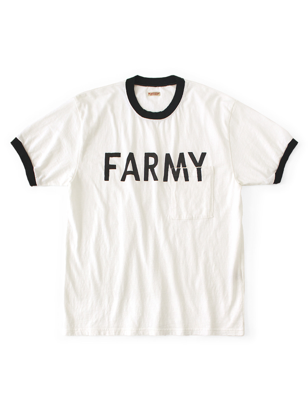 Kapital 18.5 - Jersey Ringer Pocket T-shirt (FARMY)