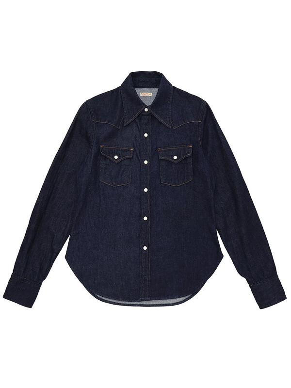 Kapital 8oz Denim Western Shirt (L;s)