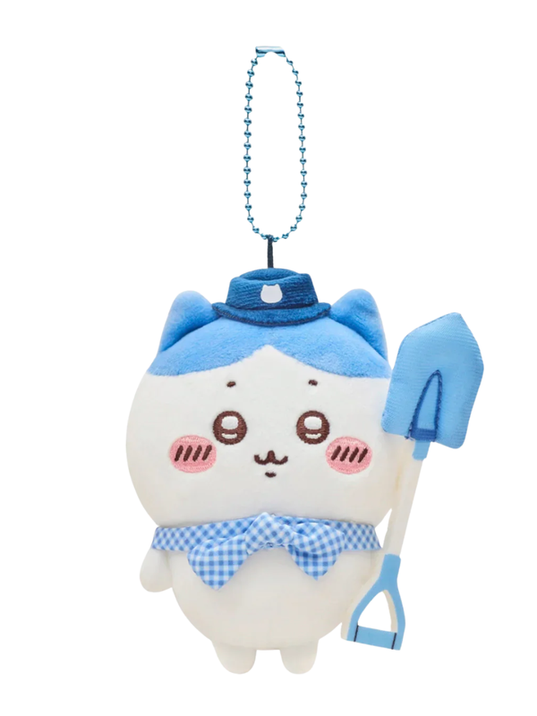 Chiikawa Pocket Picnic Style Hachiware Mascot Plush Keychain