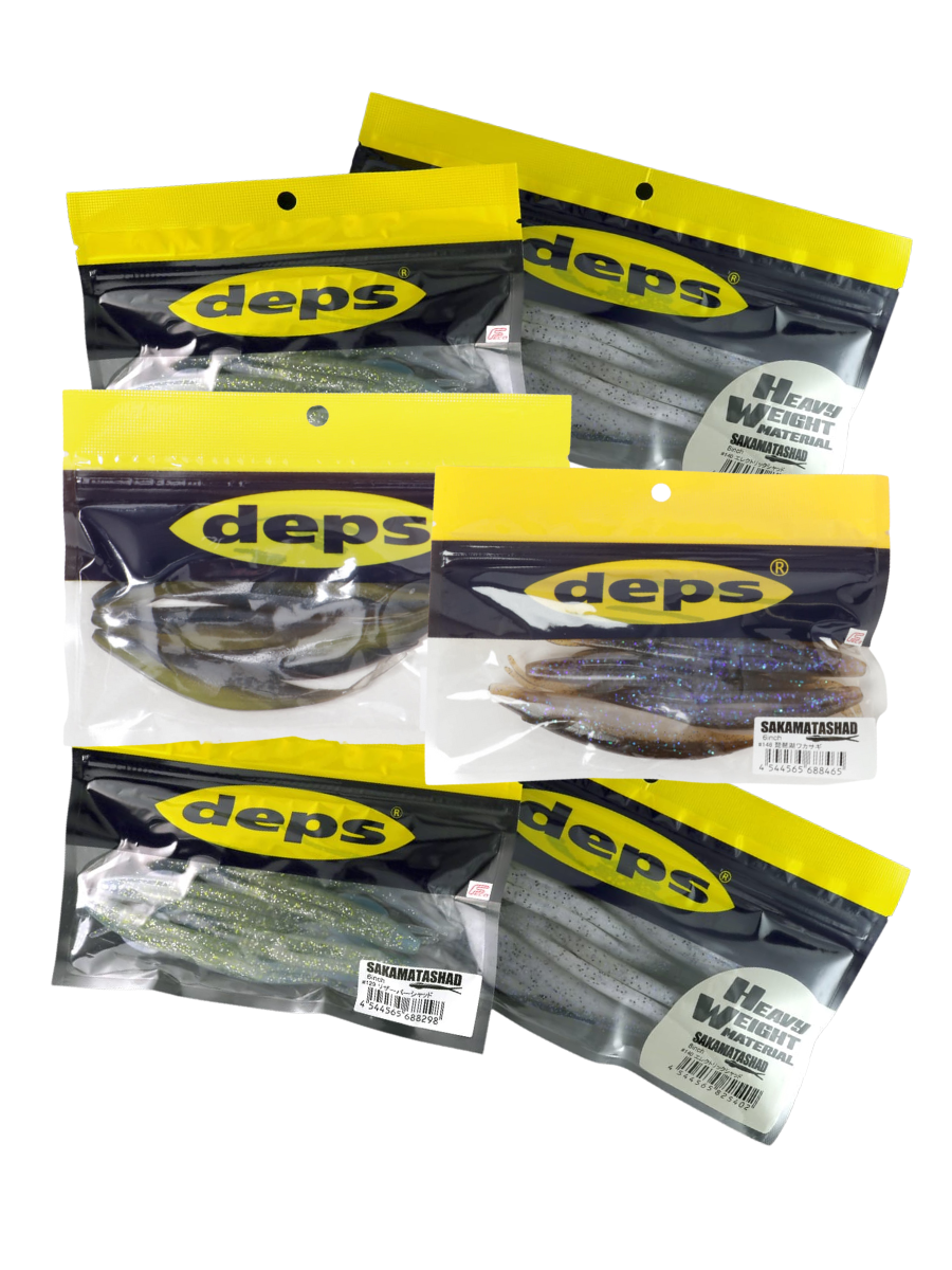 Esca Deps Sakamata Shad 7 Pollici – Swimbait In Plastica Morbida Per Pesca In Acqua Dolce