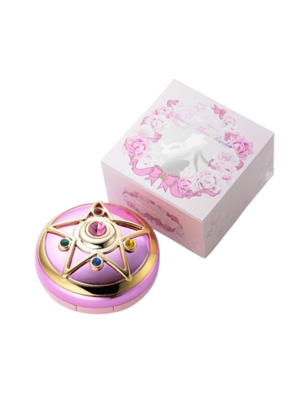 Sailor Moon R Miracle Romance Shining Moon Pressed Powder Compact 12g with Puff Mirror Case