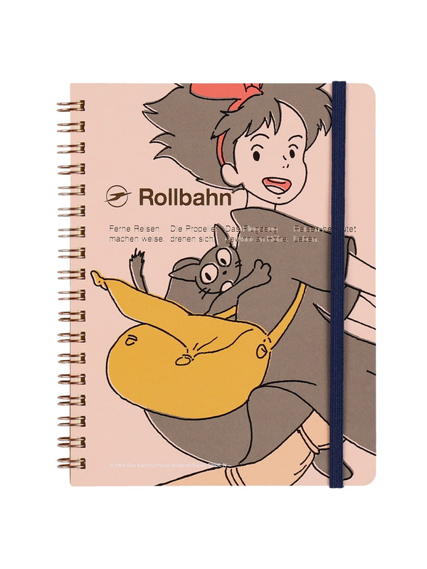 Kiki's Delivery Service Rollbahn L Grid Notebook – Pink Cover