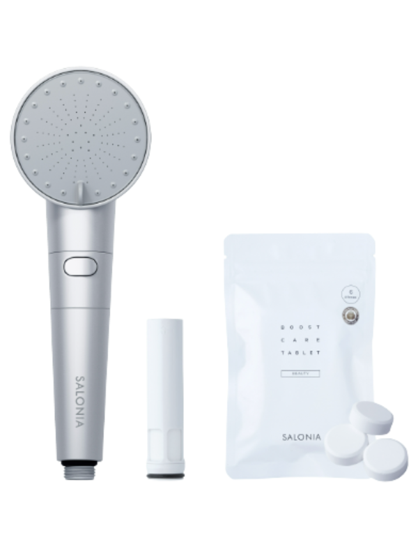 SALONIA Fine Bubble Clear Shower Head Set