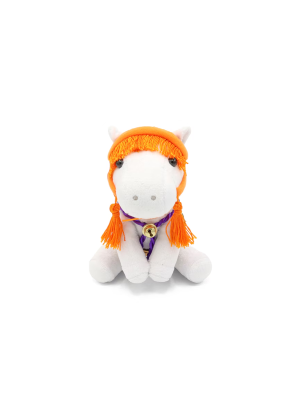 Idol Horse Plush Shinme-chan (S Size) Cute Sitting Style with Ball Chain