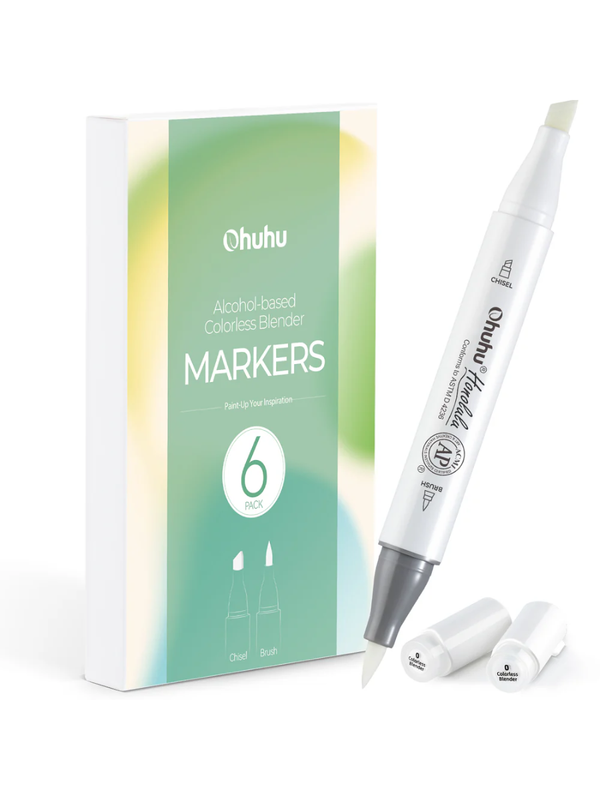 Ohuhu Colorless Blender Pens Set  6 Pack