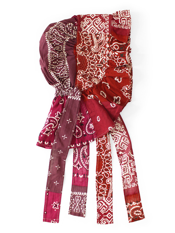 Kapital Bandana Patchwork Print FARMY Frill Hat