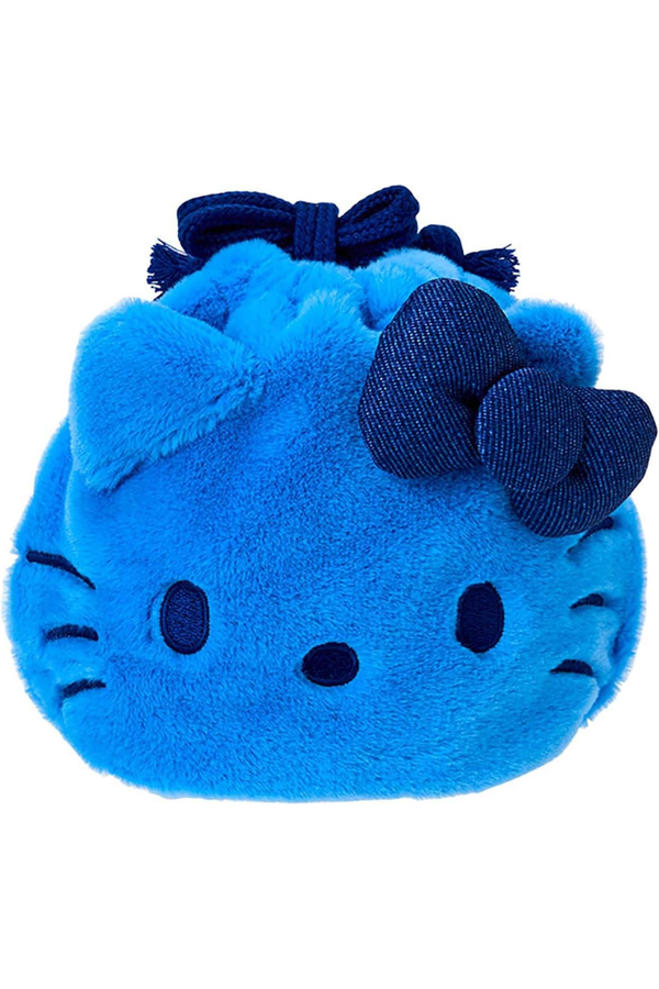 Sanrio Hello Kitty Face Drawstring Pouch – Blue