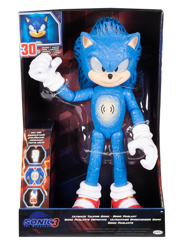 Sonic the Hedgehog 3 Ultimate Talking Sonic 12-Inch Action Figure