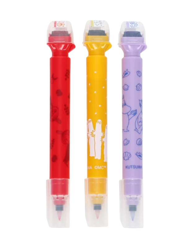Moomin Roller Stamp Pen Set A 3-Piece Set