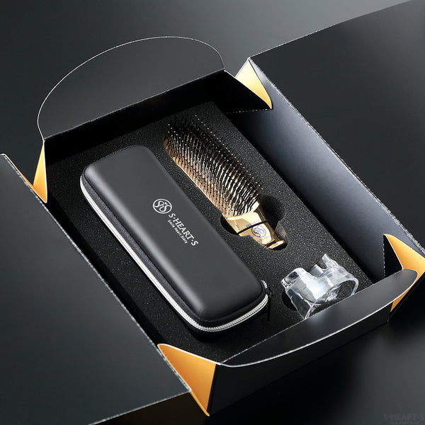 Shearts World Premium Short Hairbrush Gift Set – Gold